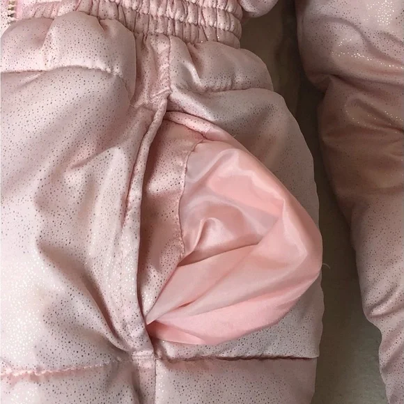 Juice Couture Los Angeles California Puffer for Girls Size 14 Pink Like New - Picture 8 of 11